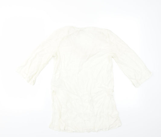 H&M Womens Ivory   Basic Blouse Size 12