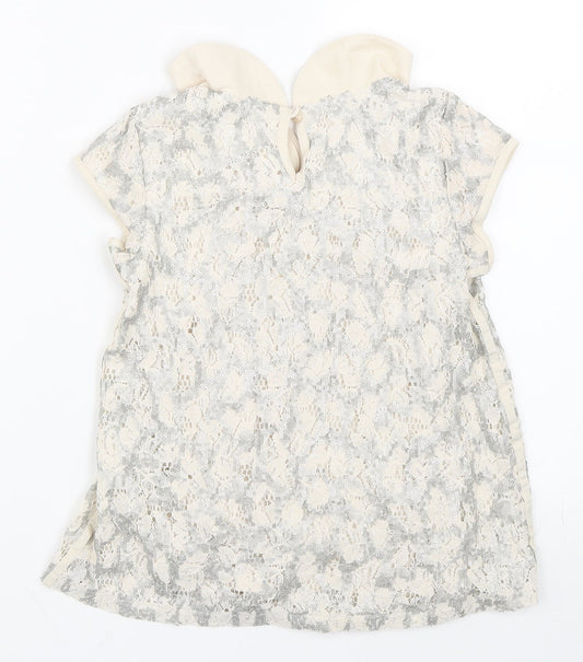 NEXT Girls Beige   Skater Dress  Size 9 Years