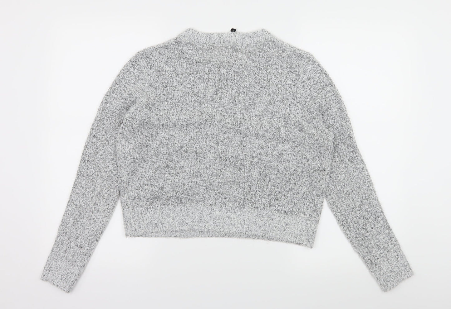 H&M Womens Grey  Knit Pullover Jumper Size M
