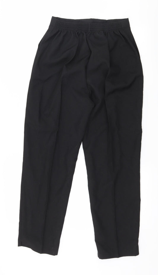 Preworn Womens Black   Trousers  Size 12 L26 in