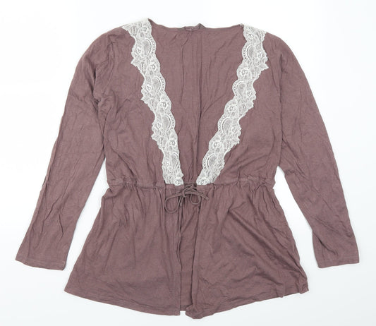 Marks and Spencer Womens Purple   Cardigan Jumper Size 14