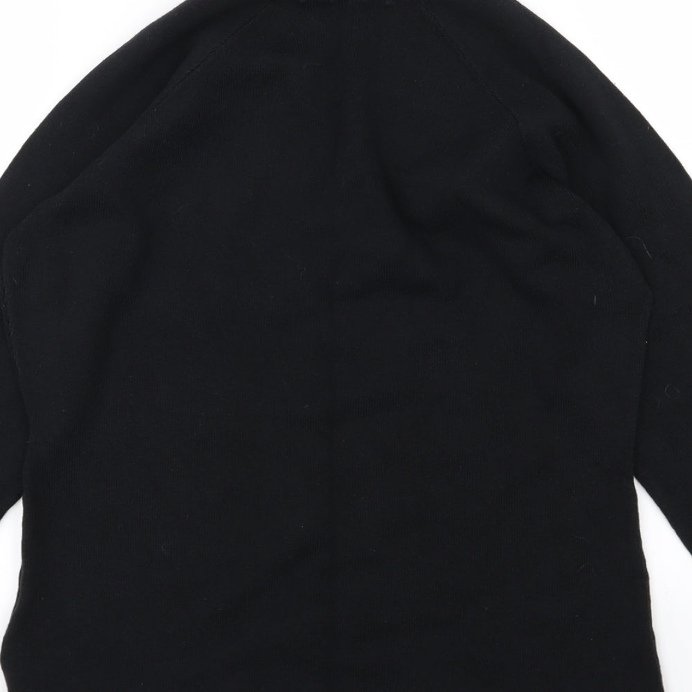 Anthology Womens Black  Knit Pullover Jumper Size 16