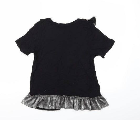 River Island Womens Black   Basic T-Shirt Size 10