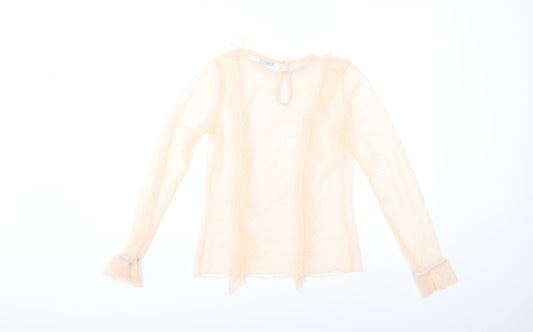 Pink Vanilla Womens Pink   Basic Blouse Size 10