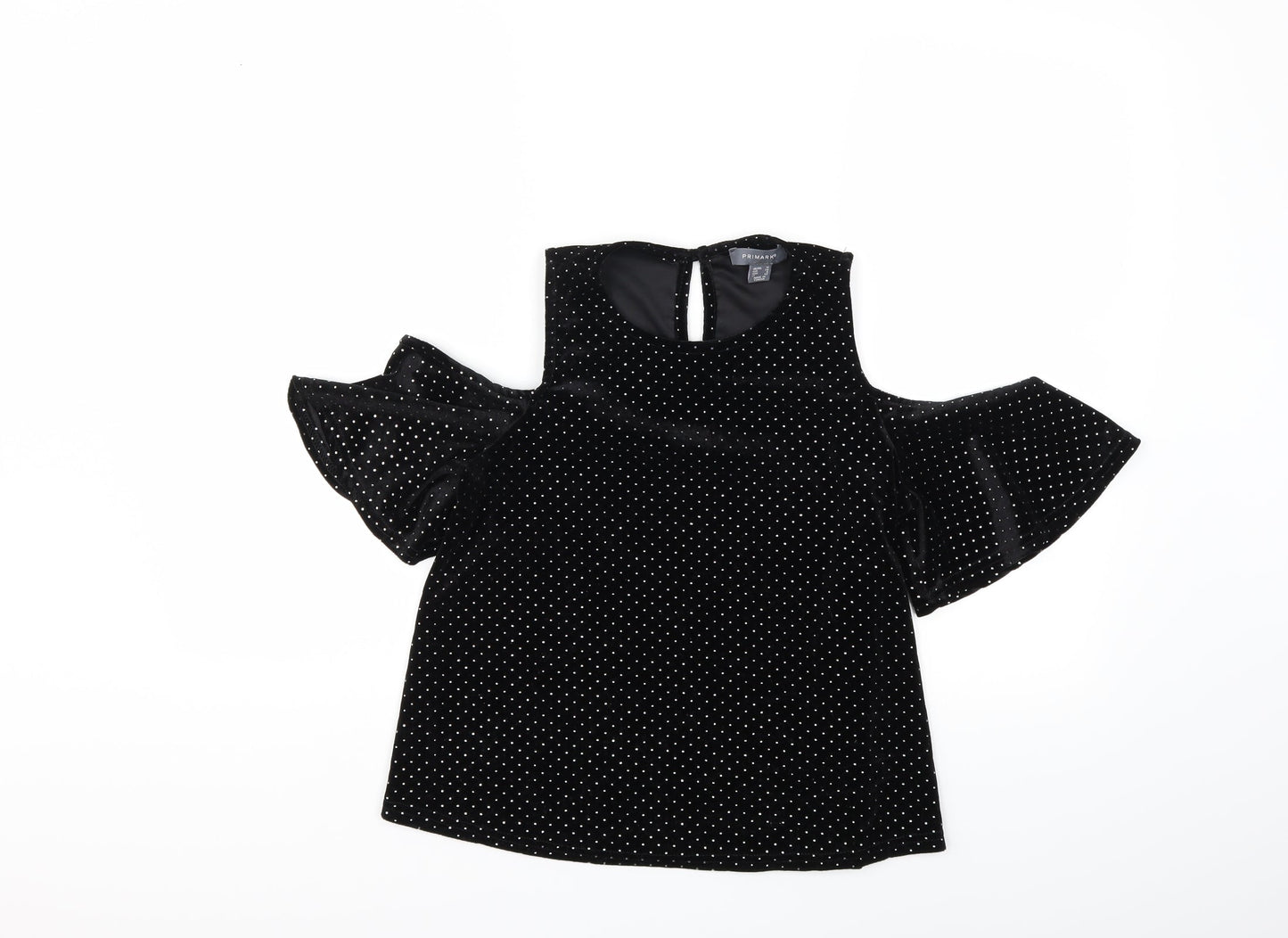 Atmosphere Womens Black Polka Dot  Basic Blouse Size 10