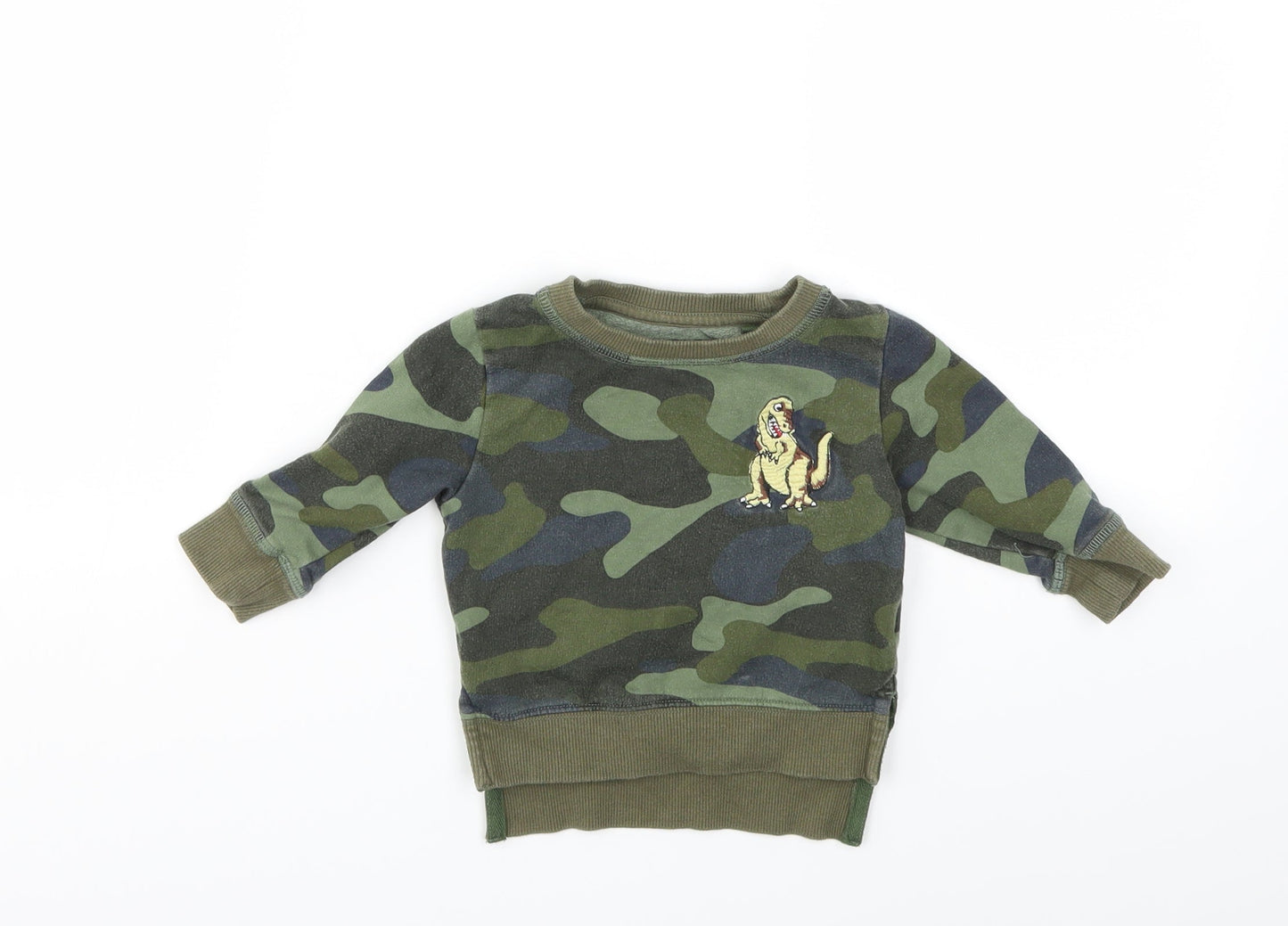 NEXT Baby Green Camouflage  Pullover Jumper Size 3-6 Months