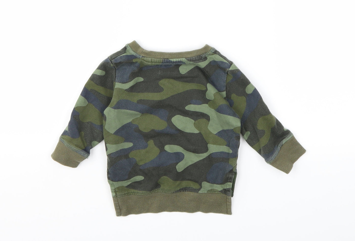 NEXT Baby Green Camouflage  Pullover Jumper Size 3-6 Months