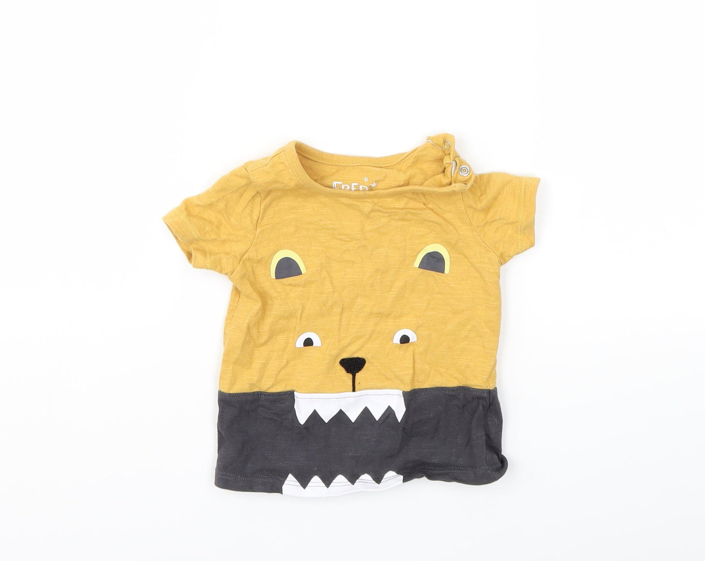 F&F Baby Yellow   Basic T-Shirt Size 3-6 Months
