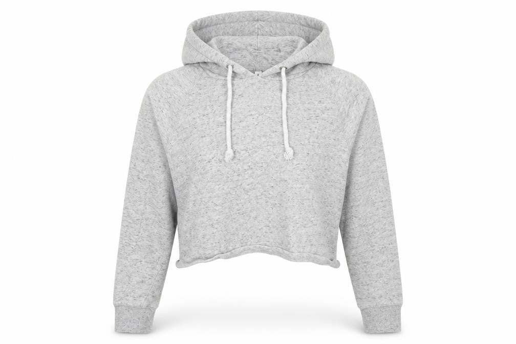Front view of Divided women’s grey pullover hoodie, size S