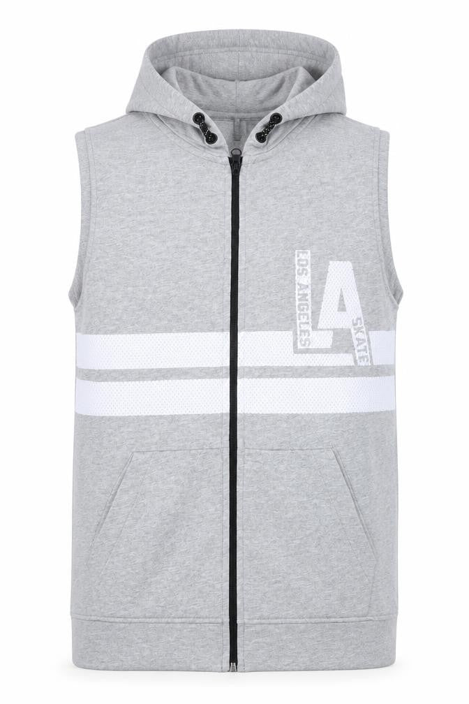 Front view of F&F boys’ grey full zip hoodie, size 10-11, years