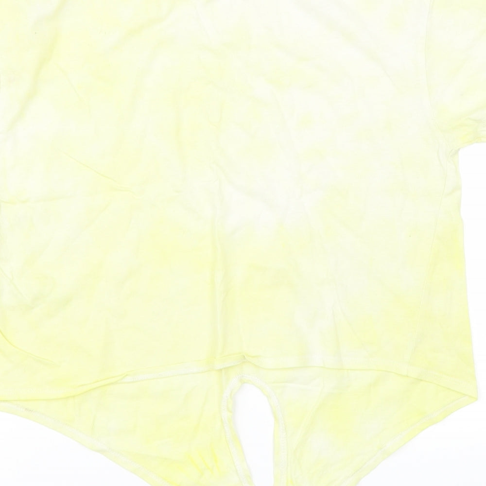 915 Girls Yellow   Basic T-Shirt Size 12-13 Years