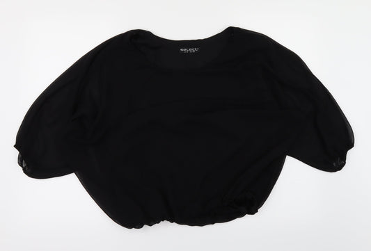 Select Womens Black   Basic T-Shirt Size 10