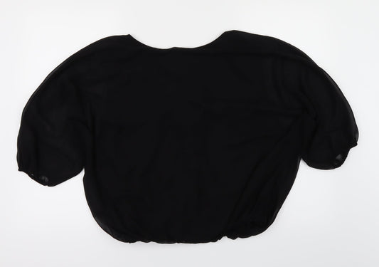 Select Womens Black   Basic T-Shirt Size 10
