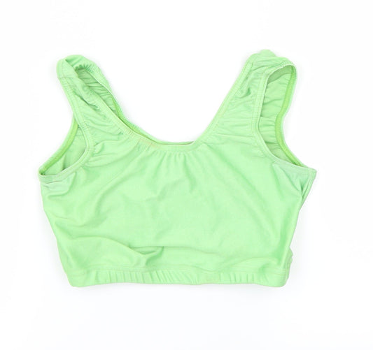 DANCE GEAR Womens Green   Cropped T-Shirt Size 4