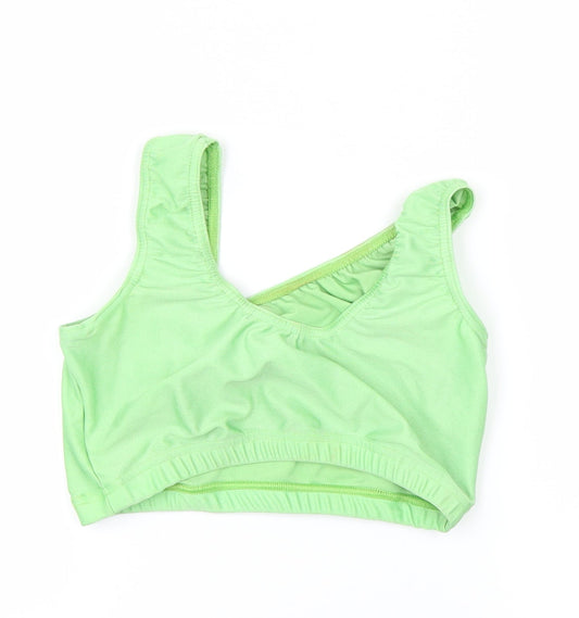 DANCE GEAR Womens Green   Cropped T-Shirt Size 4