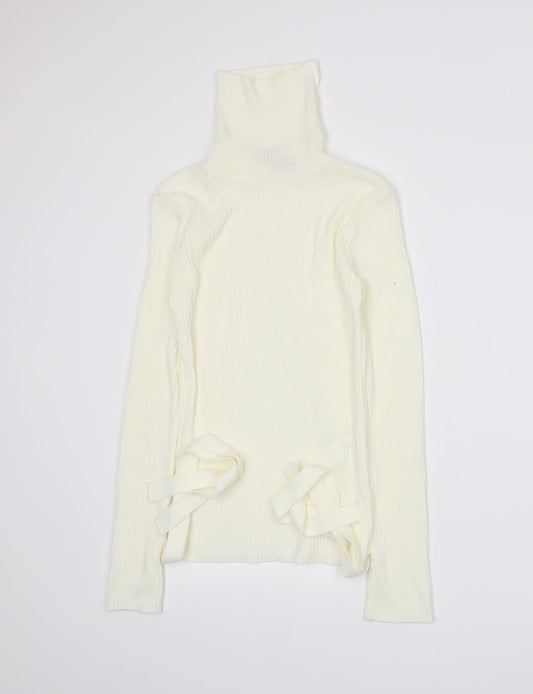 I SAW IT FIRST Womens Ivory  Knit Pullover Jumper Size M