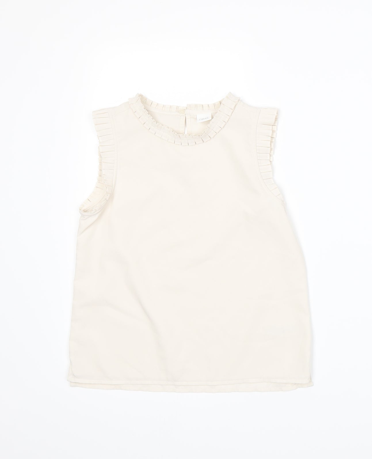 NEXT Girls Beige   Basic Blouse Size 9 Years