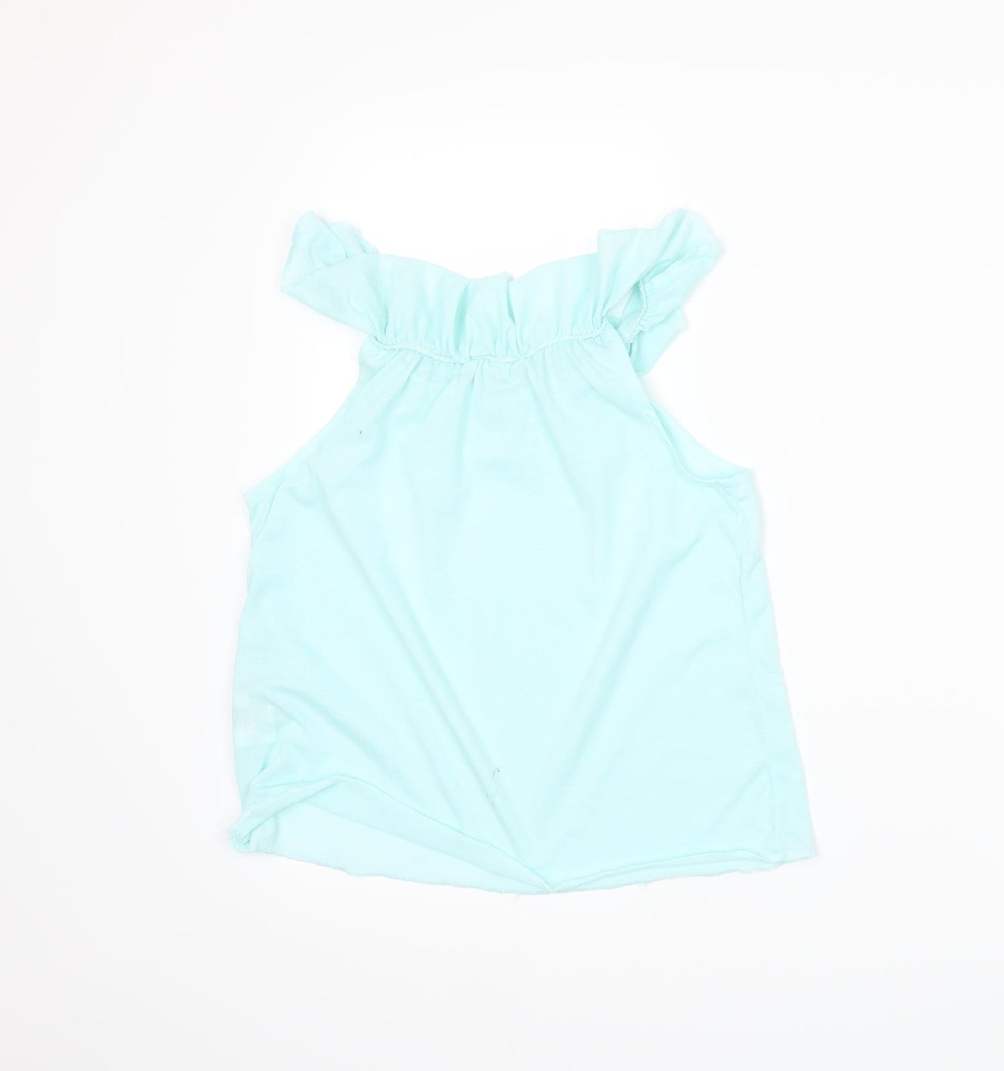 H&M Girls Blue   Basic Tank Size 6-7 Years
