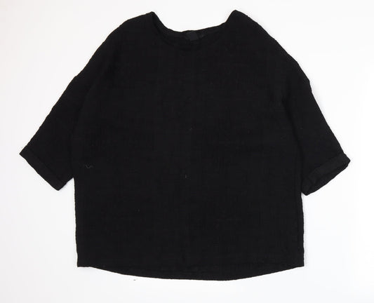 H&M Womens Black   Basic T-Shirt Size M