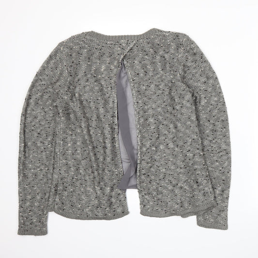 Redoute Womens Grey  Knit Cardigan Jumper Size L