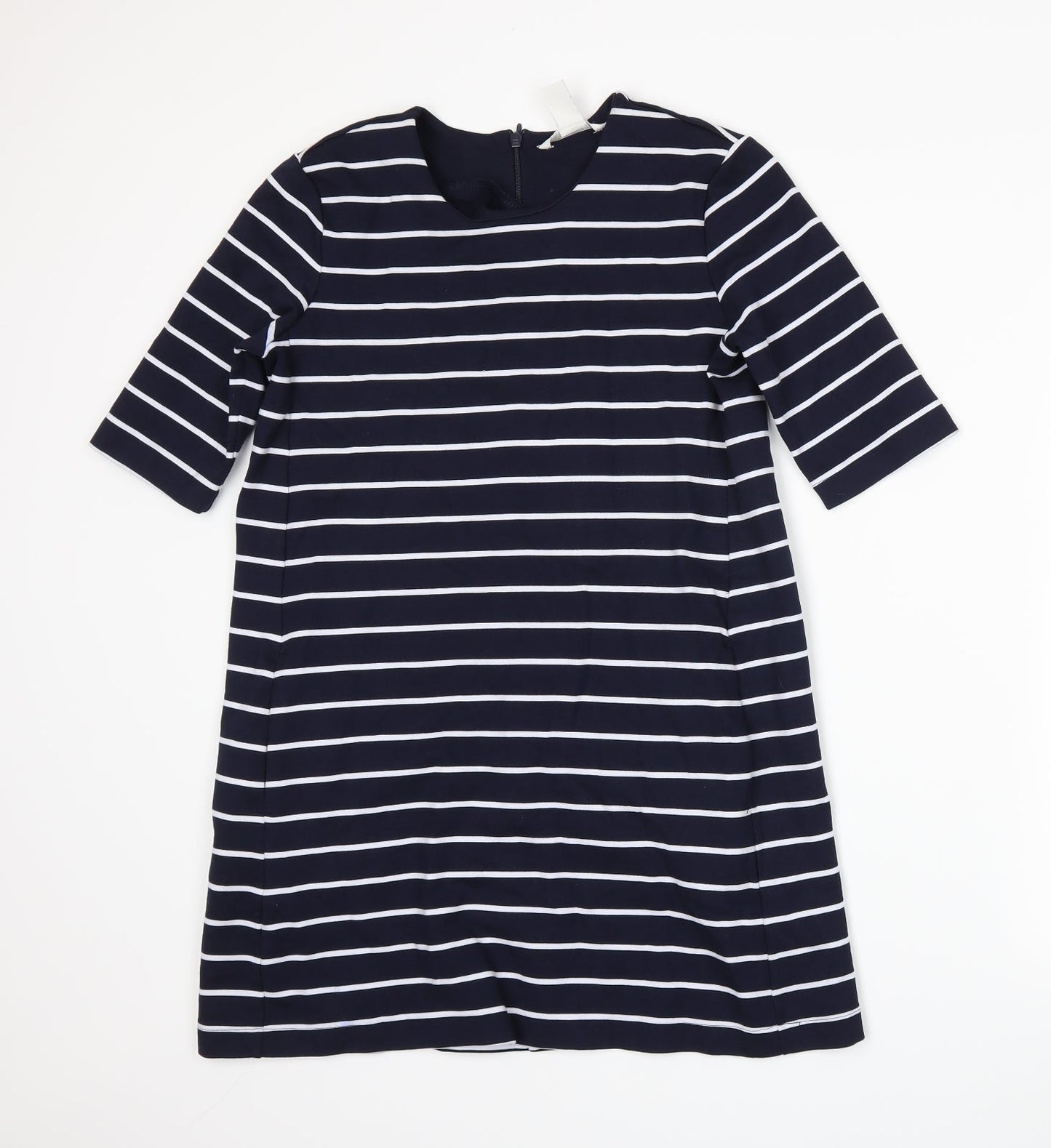 H&M Womens Blue Striped  A-Line  Size S