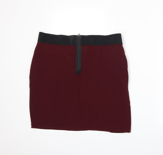 IKKS Womens Red   A-Line Skirt Size 14