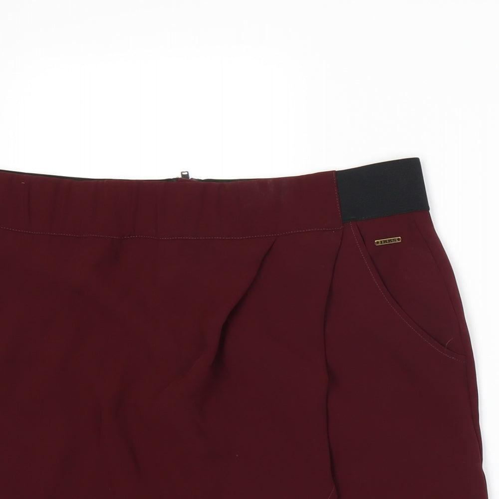 IKKS Womens Red   A-Line Skirt Size 14