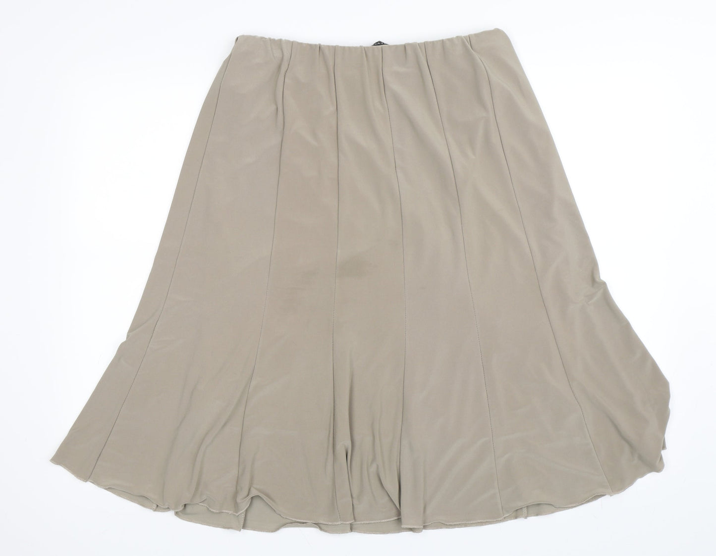 Forever Womens Beige   Pleated Skirt Size XL