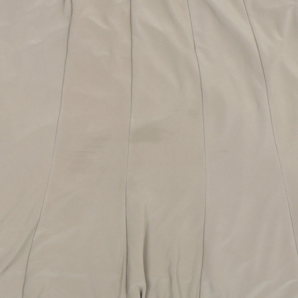 Forever Womens Beige   Pleated Skirt Size XL
