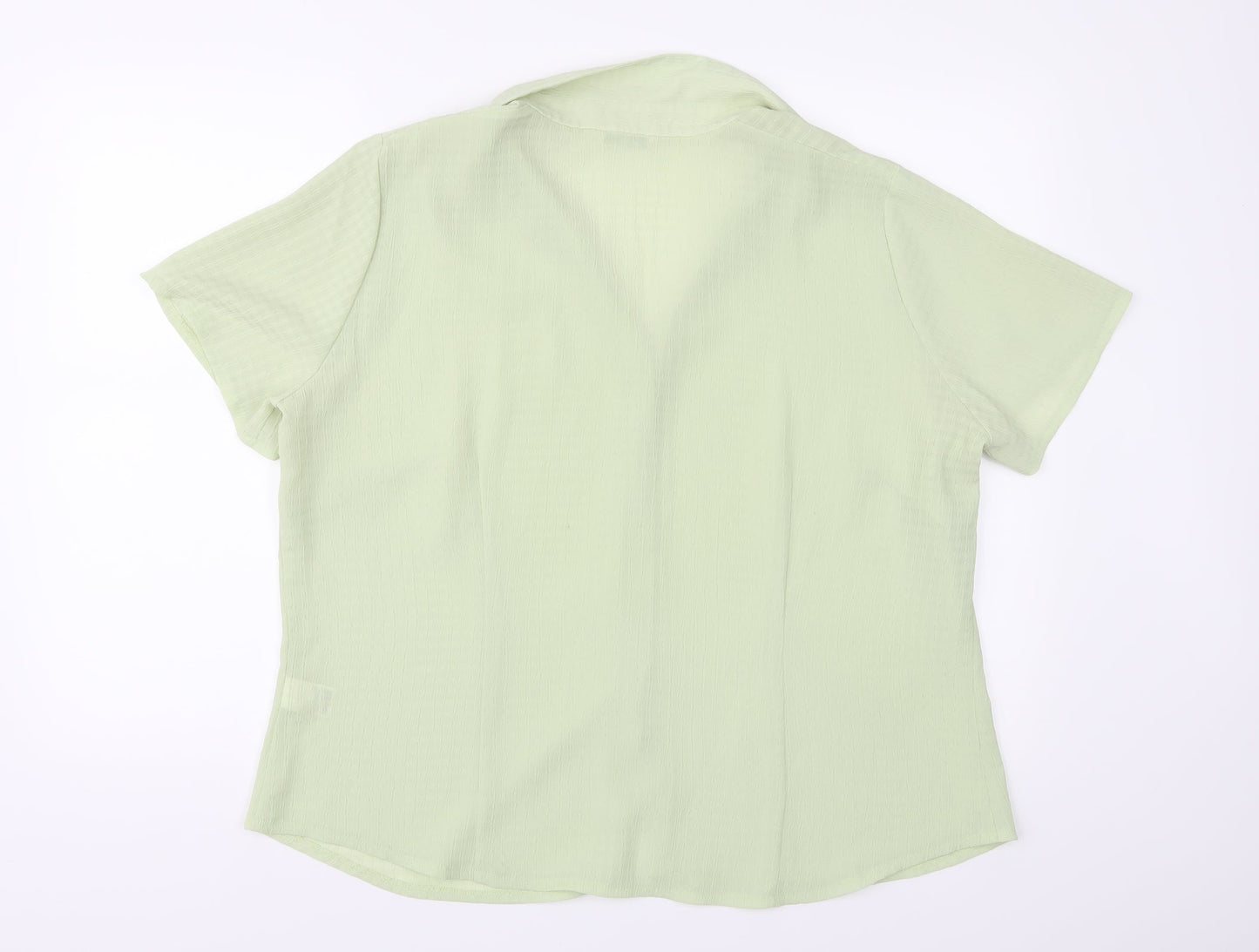 Marks and Spencer Womens Green   Basic Button-Up Size 20