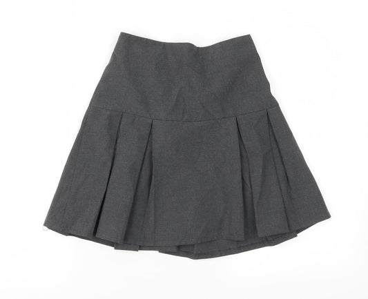 Debenhams Girls Grey   Pleated Skirt Size 10 Years
