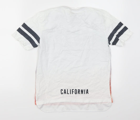 F&F Boys White   Basic T-Shirt Size 10-11 Years  - Venice Beach California