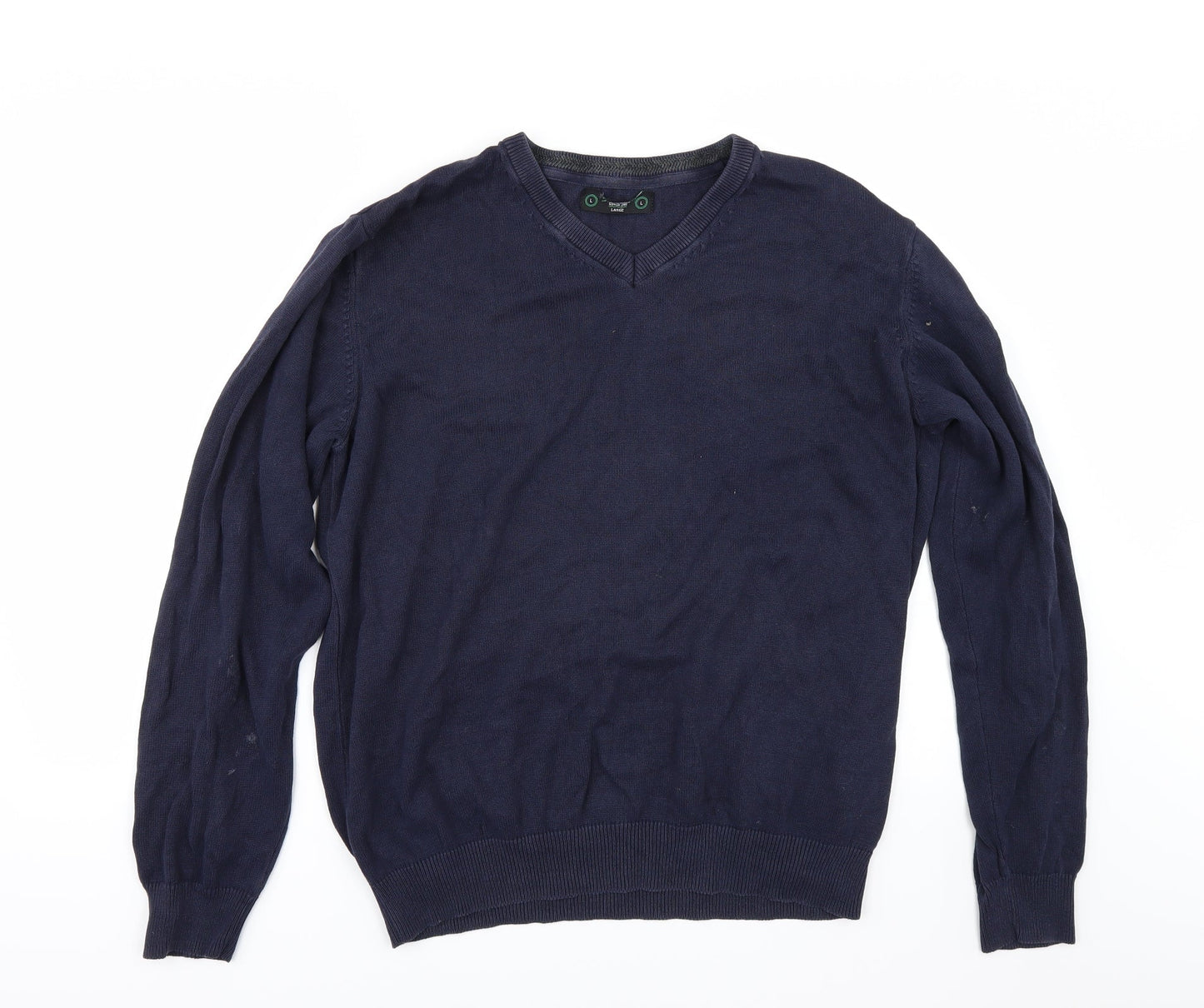 St Bernard Mens Blue   Pullover Jumper Size L