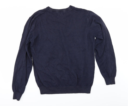 St Bernard Mens Blue   Pullover Jumper Size L