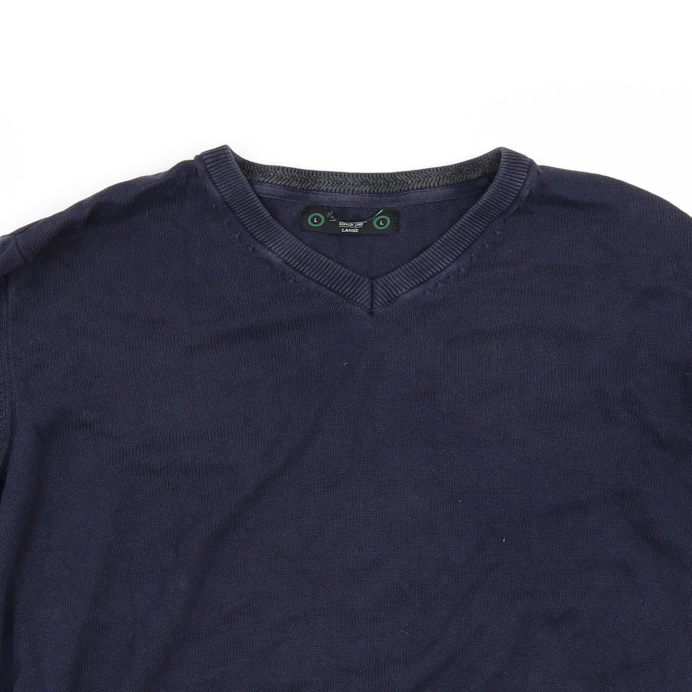 St Bernard Mens Blue   Pullover Jumper Size L