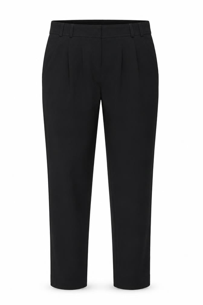 Front view of Red Herring women’s black trousers, size UK 8, 28-inch leg