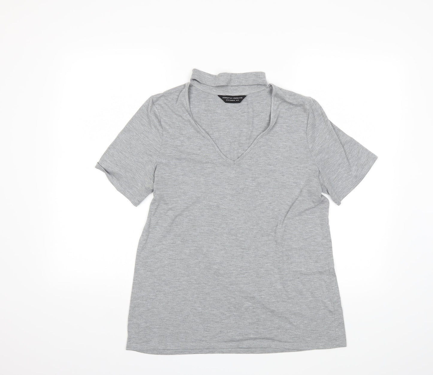 Dorothy Perkins Womens Grey   Basic T-Shirt Size 14