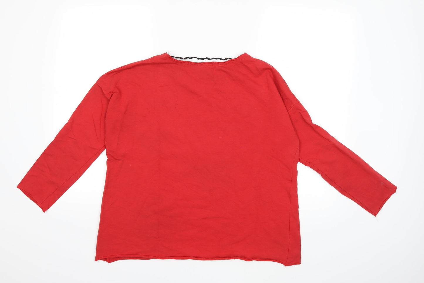 MANILLA Womens Red   Pullover Sweatshirt Size M