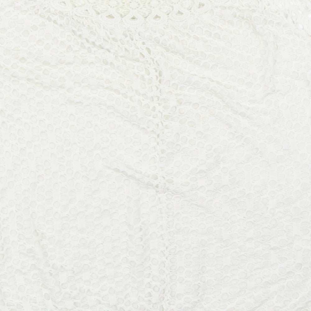 Preworn Womens White   Basic T-Shirt Size L
