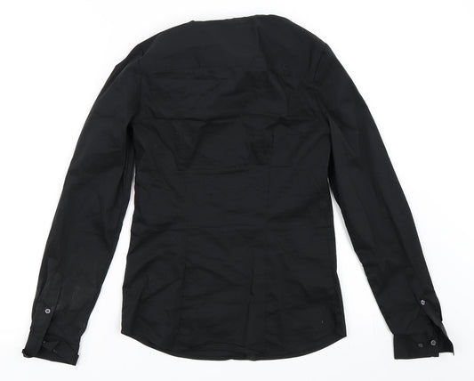 H&M Womens Black   Basic Button-Up Size 32