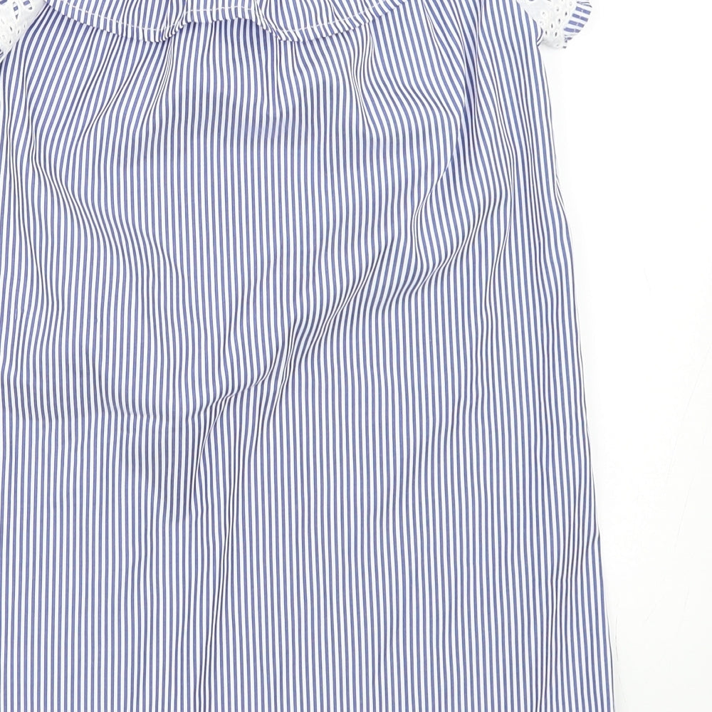 Boohoo Girls Blue Striped  Shift  Size 8 Years