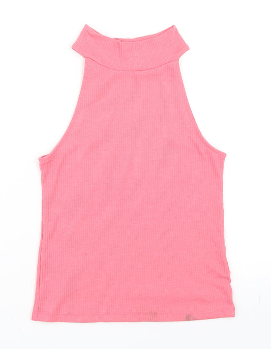 Pink Woman Womens Pink   Basic Tank Size S