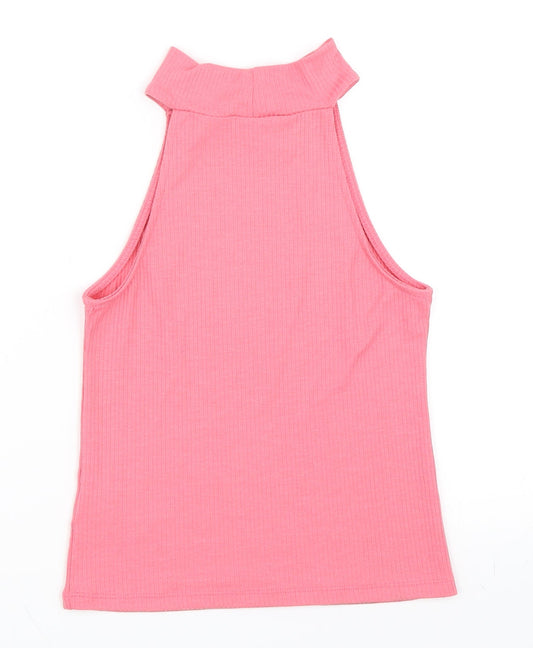 Pink Woman Womens Pink   Basic Tank Size S