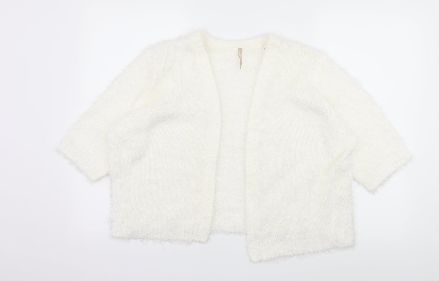 Anthology Womens White  Knit Cardigan Jumper Size 20