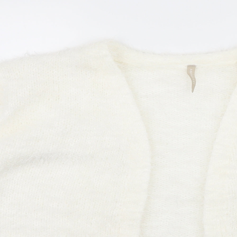 Anthology Womens White  Knit Cardigan Jumper Size 20