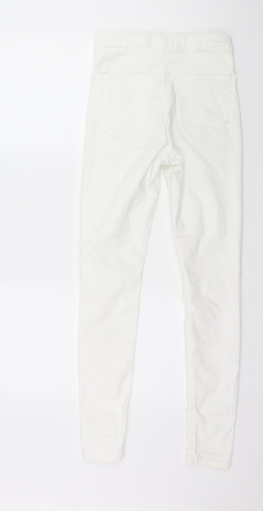 Topshop Womens White  Denim Skinny Jeans Size 28 in L32.5 in