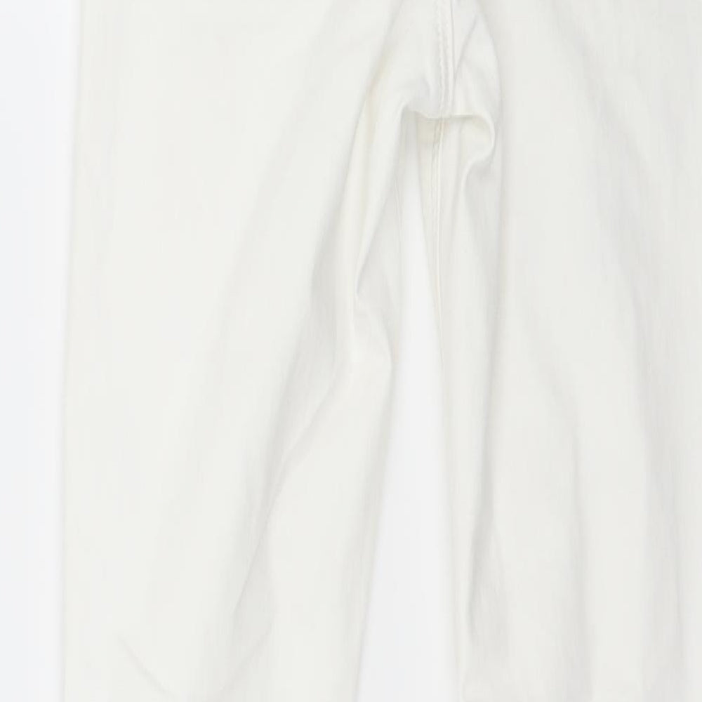 Topshop Womens White  Denim Skinny Jeans Size 28 in L32.5 in