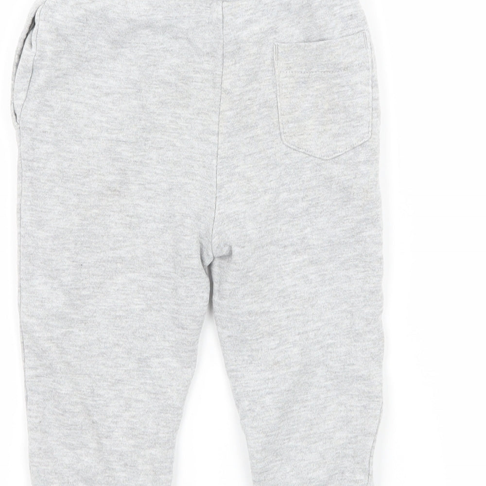 Juicy Couture Girls Grey Geometric Jersey Jogger Trousers Size 12 Months  - Juicy