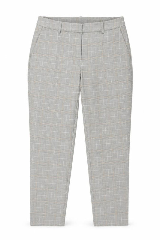Preworn Womens Grey Check  Trousers  Size 34 in L26 in