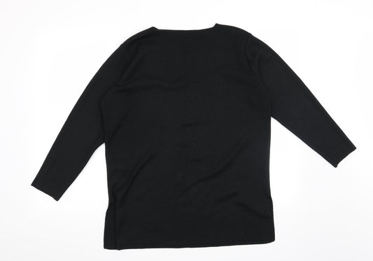 Marks and Spencer Womens Black   Pullover Jumper Size 12